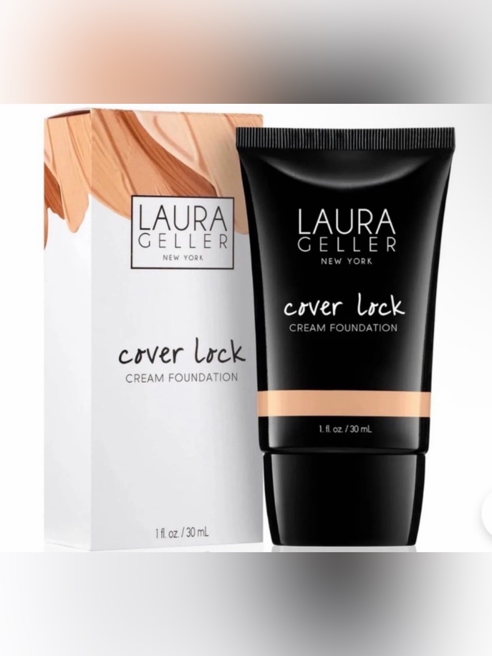 NEW! Laura Geller Cover Lock Cream Foundation - Sand